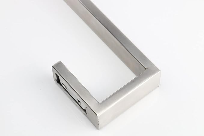 TocTen Bath Towel Rack - Square Base Thicken SUS304 Stainless Steel Towel Bar for Bathroom, Bathroom Bar Accessories Towel Rod Heavy Duty Wall Mounted Towel Holder (Brushed Nickel, 33 Inch)