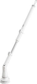 FixtureDisplays® 30-49" Adjustable Electric Spin Scrubber, Cordless Cleaning Brush with Extendable Arm 6 Replaceable Cleaning Heads, Power Shower Scrubber for Bathroom, Tub, Tile, Floor 15757-NF