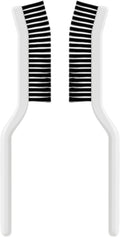 BESPORTBLE Multifunctional Crevice Cleaning Brush Set 2pcs, Hard Bristle Scrub Brush for Bathroom, Kitchen, Window Tracks, and Household Small Space Cleaning