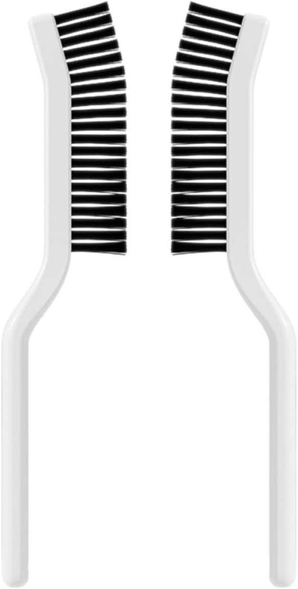 BESPORTBLE Multifunctional Crevice Cleaning Brush Set 2pcs, Hard Bristle Scrub Brush for Bathroom, Kitchen, Window Tracks, and Household Small Space Cleaning