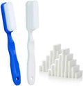 Magic sponges with Long Handle, 39 Melamine Sponge Refills & 2 Magic Sponge Brush Handles for Kitchen Sink, Stove, Bathroom, Wall & Precision Oil Stain Cleaning