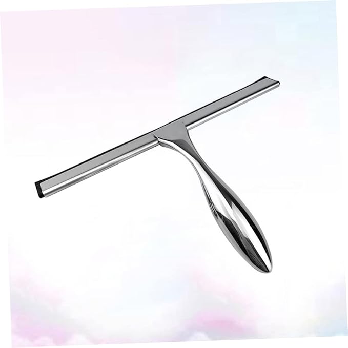 BESTYASH Household Shower Squeegee for Glass and Tiles Scraper Weighted Handle for Bathroom Shower Door Mirror and Window Cleaning