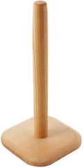 1PC Wooden Roll Paper Holder Stand 12.4inch Toilet Bathroom Tissue Roll Stand Organizer Toilet Paper Holder Free Standing for Home Countertop Kitchen Bathroom Living Room