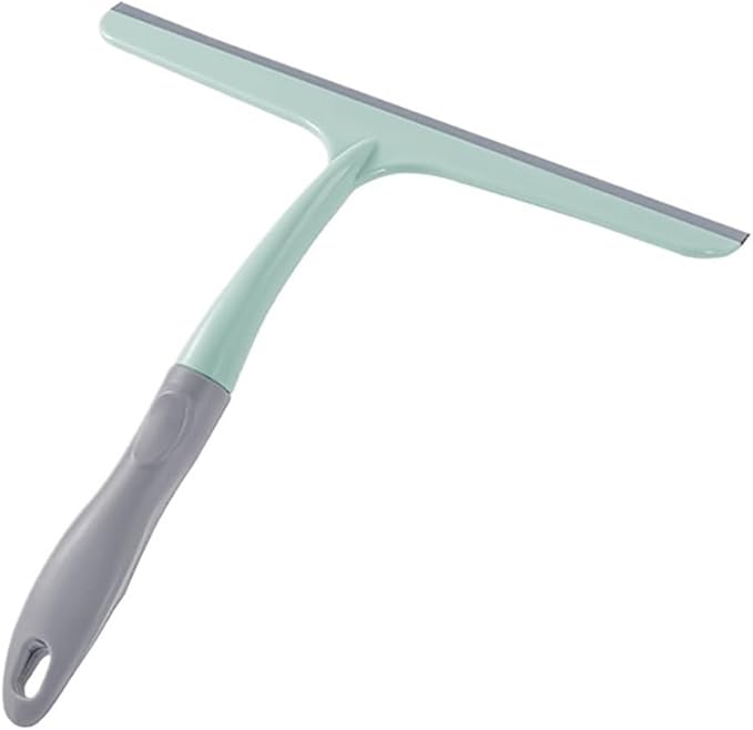 Window Squeegee Multi-Purpose Silicone Scraping Washing Wiper Household Window Bathroom Kitchen Glass Cleaning for Shower Glass(F)