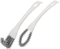 2pcs Multifunctional Kitchen Cleaning Brush Set U-Shaped and Bent Design Powerful Stain Remover Crevice Scrubber for Stove Grill and Dead Corner Cleaning