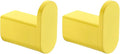RANDOM Yellow Towel Hooks for Bathrooms Round Shower Hooks SUS304 Stainless Steel Wall Mount Coat Hooks.RD-96026-8YL