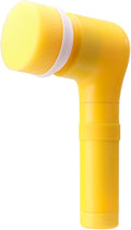 Electric Spin Scrubber, Electric Cleaning Brush with 3 Replaceable Brush Heads, Rechargeable Electric Spin Scrubbers for Bathroom Floor&Kitchen Sink Yellow