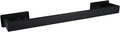 LANC Matte Black Bath Towel Bars 16-Inch, Self Adhesive Towel Bar for Bathroom Wall Mounted and No Drilling Towel Rack, Sticky on Kitchen Hand Towel Holder 304 Stainless Steel, A8310MB-L4
