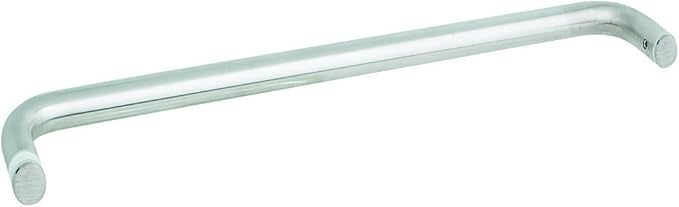 Rockwell Security Mont Hard Single Sided Towel Bar 22 Inch Glass Brushed Nickel Finish for Commercial and Residential Frameless Heavy Glass Shower Doors