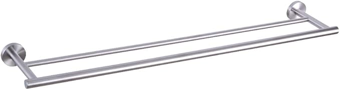 GERZWY Bathroom Double Towel Bar Stainless Steel 30-Inch Bath Towel Bar Modern Style Wall Mount Brushed Finish AG1102C75-LS