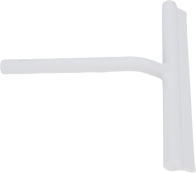 Zerodis Shower Squeegee with Silicone Construction for Glass and Tile, Ergonomic Grip and Convenient Hook for Bathroom and Kitchen Use (53mm)