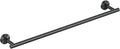 FORIOUS Towel Bar Wall Mounted, Stainless Steel Towel Racks for Bathroom, Includes Wall Mounting Hardware (Matte Black, 32 Inch)