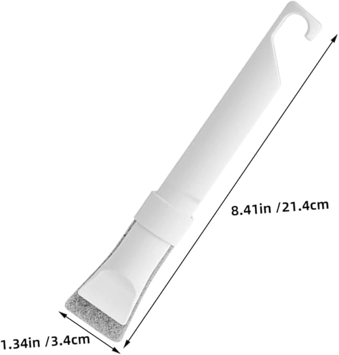 PRETYZOOM 1Set Multifunctional Corner Cleaning Brush with Replaceable Head for Tight Spaces Kitchen Bathroom Grout Sinks Windows and Sliding Door Tracks