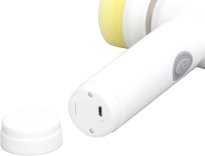 Electric Spin Scrubber, Reable Electric Cordless Cleaning Brush with 4 Brush Heads,Multifunctional Power Electric Shower Scrubber for Kitchen,Leather Sofa