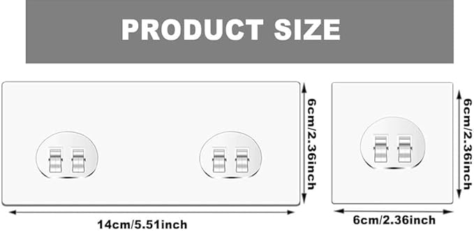12 pcs Shower Caddy Adhesive Replacement Shower Shelf Rack Organizer Adhesive Strips No Drilling Hooks Stickers