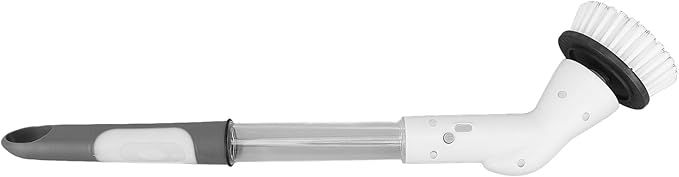 Cordless Electric Spin Scrubber, Power Cleaning Brush with Long Handle, Waterproof Rotating Toilet Brush with Replaceable Heads for Bathroom Tile Grout Bathtub