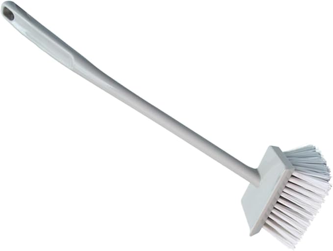 FRCOLOR Toilet Cleaning Brush with Long Handle Stiff Bristle Bathroom Scrub Brush for Floor Tile and Wall Cleaning for Home and Hotel Use