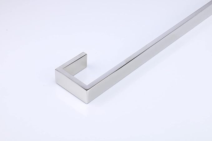 TocTen Bath Towel Rack - Square Base Thicken SUS304 Stainless Steel Towel Bar for Bathroom, Bathroom Bar Accessories Towel Rod Heavy Duty Wall Mounted Towel Holder (Polish Chrome, 36 Inch)