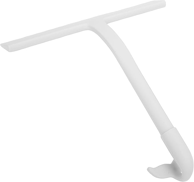 Shower Squeegee, Silicone Shower Squeegee Window with Built in Hook, Ergonomic Grip Efficient Multi Purpose for Bathroom Glass Doors Tiles (Grey)