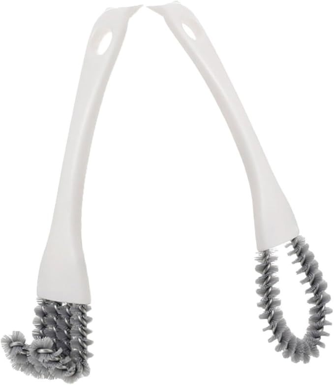 2pcs Multifunctional Kitchen Cleaning Brush Set, Grout Cleaner Grip Brush Crevice Cleaning Tool, Stiff Bristle Scrub for Stove, BBQ Grill, Window Tracks, and Bathroom Narrow Gaps