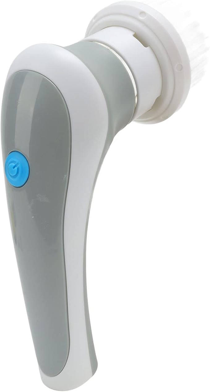 Electric Spin Scrubber Handheld Cleaning Brush with 3 Brush Heads, 360° Rotating USB Rechargeable - Powerful Removal, Lightweight Portable Design for Home & Kitchen Clean