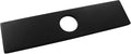Biaungdo 10" Hole Cover Deck Plate, Matte Black Escutcheon Plate Stainless Steel Bathroom Faucet Plate Rectangle Faucet Cover Plate for 1 or 3 Hole Bathroom Vanity Sink Faucet