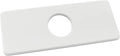 Biaungdo 6" Hole Cover Deck Plate, Porcelain White Escutcheon Plate Stainless Steel Bathroom Faucet Plate Rectangle Faucet Cover Plate for 1 or 3 Hole Bathroom Vanity Sink Faucet