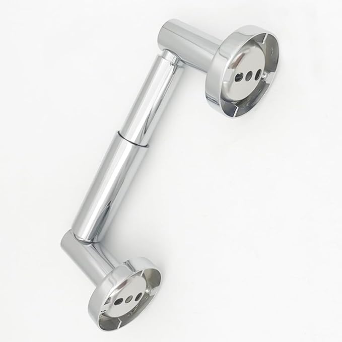 2 Pack Stainless Steel Toilet Paper Holder Replacement Rod Universal Fit Spring Toilet Paper Holder Roller Replacement(Chrome)