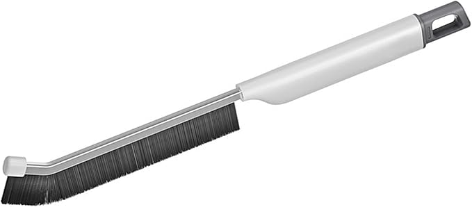 Space Saving Crevices Brush with Abrasive Bristles Perfect for Sink Edges Grout Lines Without Bending Over Bathroom Crevices Brush Long Handle