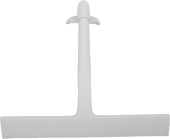 Shower Squeegee, Silicone Shower Squeegee Window with Built in Hook, Ergonomic Grip Efficient Multi Purpose for Bathroom Glass Doors Tiles (Grey)