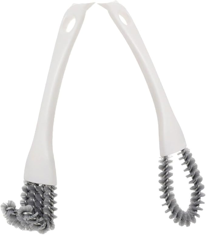 2pcs Multifunctional Kitchen Crevice Cleaning Brush Set with U-Shaped and Angled Handles, Strong Stain Removal for Stove, Grill, Window Tracks, and Tight Spaces Cleaning