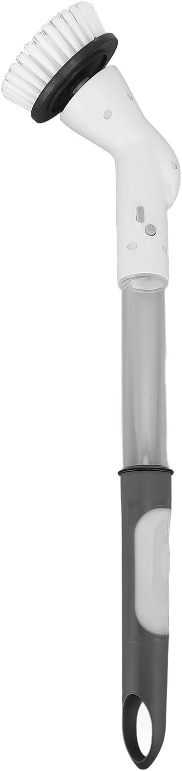 Cordless Electric Spin Scrubber, Power Cleaning Brush with Long Handle, Waterproof Rotating Toilet Brush with 6 Replaceable Heads for Bathroom Tile Grout Bathtub and Floor