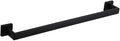 GERZWY 24 Inch Contemporary Style Bathroom Towel Bar Stainless Steel Bath Towel Rack Wall Mount Matte Black FG160160-BK