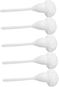 5pcs Soft Toilet Brush Nylon Scrub Brush Electric Mop Black Plunger Nylon Fiber and Holder