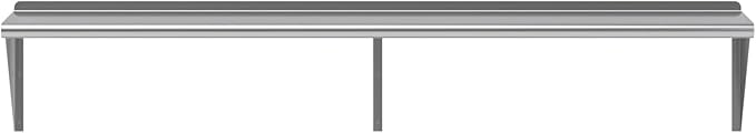 AmGood 72" Long X 14" Deep Stainless Steel Wall Shelf | NSF Certified | Appliance & Equipment Metal Shelving | Kitchen, Restaurant, Garage, Laundry, Utility Room