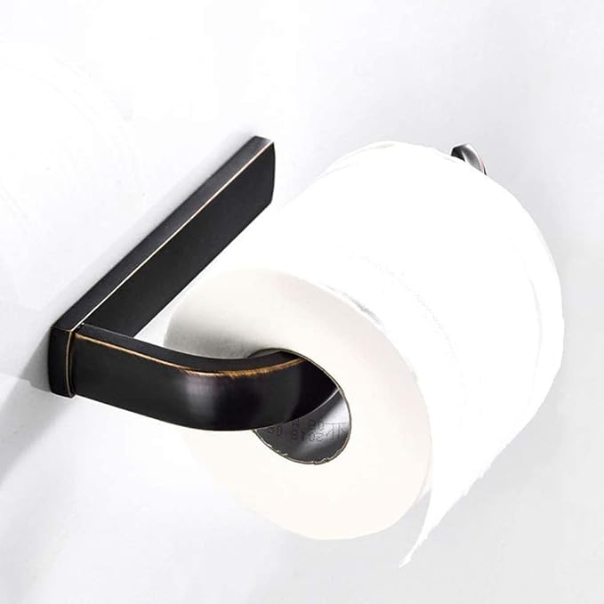 WINCASE Bronze Toilet Paper Holder, Oil Rubbed Paper Roll Holder, Farmhouse Toilet Tissue Holder ORB Wall Mounted Vertical Brass