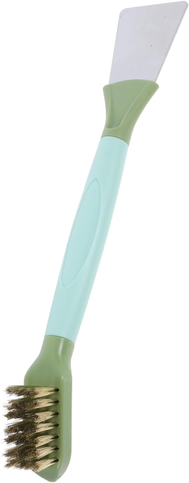 Mobestech Dual-Head Wire Brush Scraper Crevice Cleaning Brush for Grout Gas Stove Gutter Window Groove Household Cleaning
