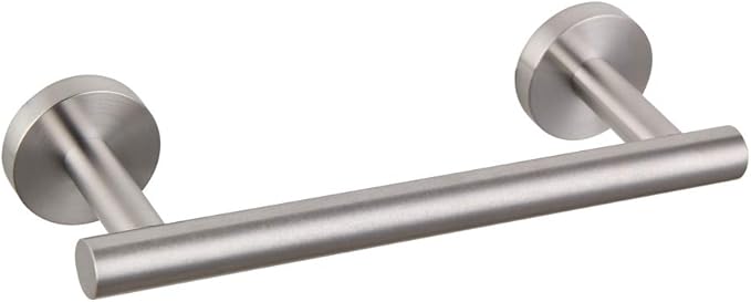 GERZWY 9-Inch Small Kitchen Towel Bar Brushed Stainless Steel Cabinet Hand Towel Bar Wall Mounted Bathroom Organizer AG1101C23-LS