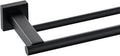 Miyili Matte Black Double Bath Towel Bar 36-Inch Stainless Steel Hand Towel Rack for Bathroom Wall Mount, A02B90B