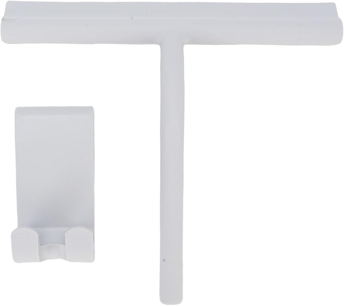 Zerodis Shower Squeegee with Silicone Construction for Glass and Tile, Ergonomic Grip and Convenient Hook for Bathroom and Kitchen Use (53mm)