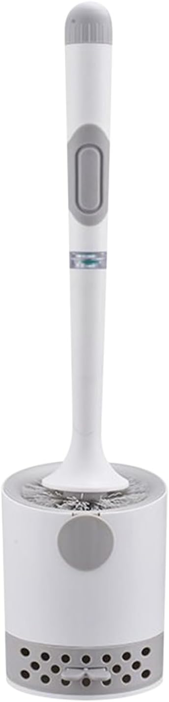 Toilet Bowl Brush and Holder | Toilet Scrubber - Long-Handle Ergonomic Attachment Scrubber Cleaning Tool Scrub-Resistant Bristles for Apartment Shower Bathroom RV Grout Restoration Sink Stone Floor