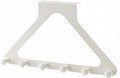Over The Door Rack for Hanging Clothes, Towel Hooks for Bathroom Over Door Heavy Duty, Over The Door Organizer with Hooks (Milky White)