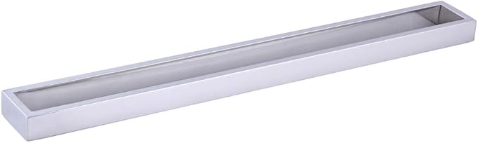GERZWY 36-Inch Bathroom Towel Bar SUS 304 Stainless Steel Bath Towel Bar Modern Square Style Wall Mount Polished Finish HG17703-JG
