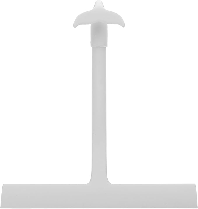 Shower Squeegee, Silicone Shower Squeegee Window with Built in Hook, Ergonomic Grip Efficient Multi Purpose for Bathroom Glass Doors Tiles (Grey)