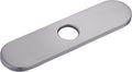 10" Sink Faucet Hole Cover Deck Plate (Arc Edge) for Kitchen & Bathroom Vanity Sink, Faucet Brushed Nickel Escutcheon Plate Stainless Steel Outside Faucet Cover Cap for 1 or 3 Hole Mixer Tap