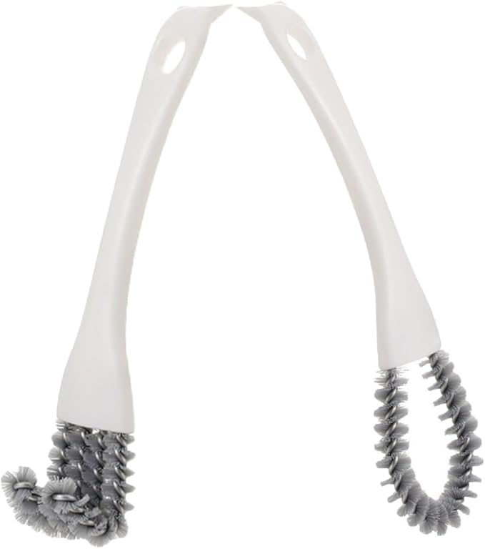 NOLITOY 2pcs Kitchen Cleaning Brush Set U-Shaped Angled Grout Cleaner Grip Brushes for Hard-to-Reach Corners and Stove Grime Removal Handheld Soft Cleaning Tools for Home