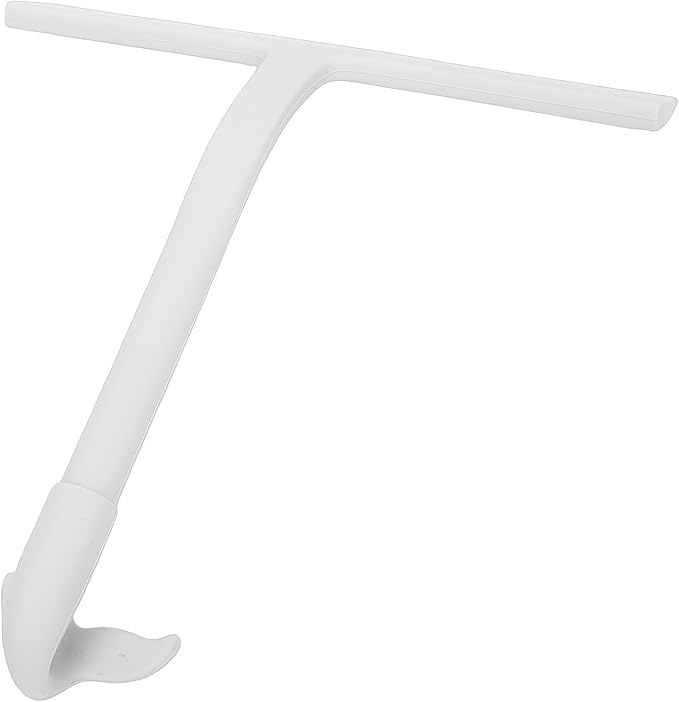 Shower Squeegee, Silicone Shower Squeegee Window with Built in Hook, Ergonomic Grip Efficient Multi Purpose for Bathroom Glass Doors Tiles (Grey)