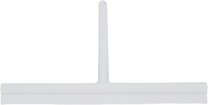 Zerodis Shower Squeegee with Silicone Construction for Glass and Tile, Ergonomic Grip and Convenient Hook for Bathroom and Kitchen Use (58mm)
