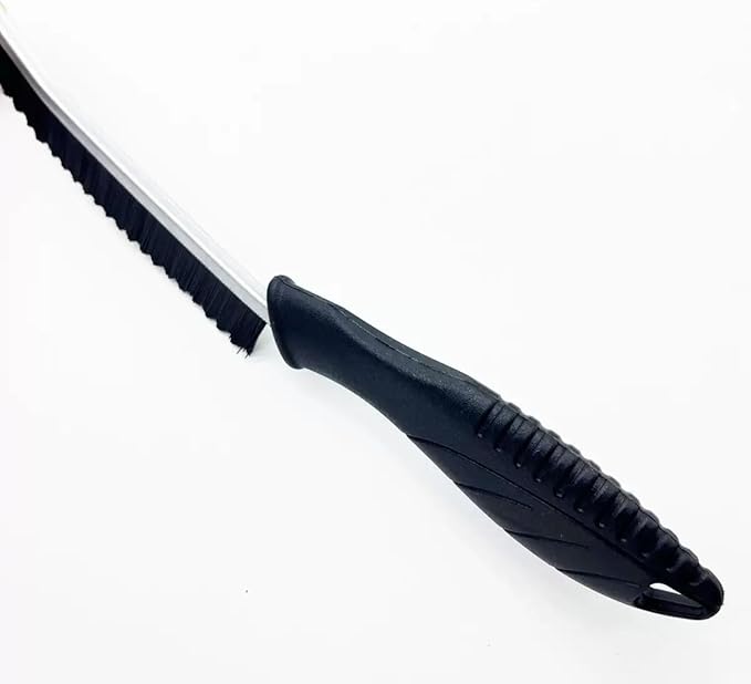 Kitchen,Bathroom Cleaning Brush with Ergonomic Handle, Black