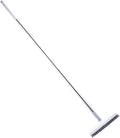 Floor Scrub Brush with Long Handle, 104 cm Stiff Cleaning Brush Floor Brush Scrubber, V Shaped Corner Brush Grout Brush for Cleaning Bathroom Kitchen Tile Floor (Beige)